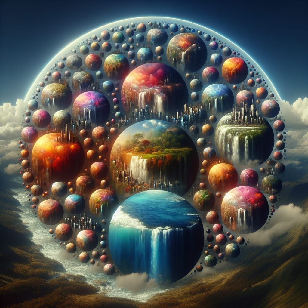 Fantasy Worlds in Circles: A Cinematic Still