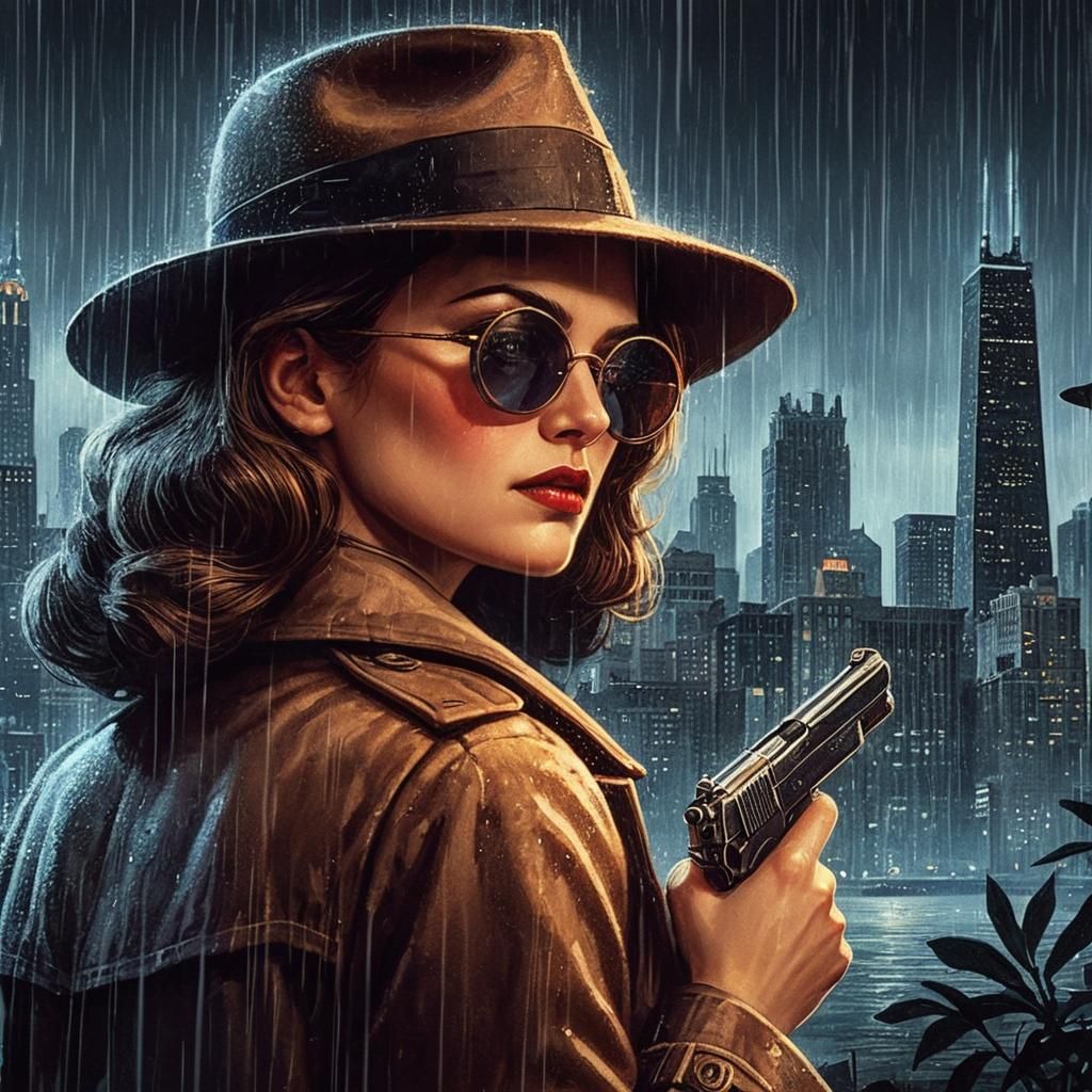 Brunette Detective in Crime-Ridden 1920s Chicago