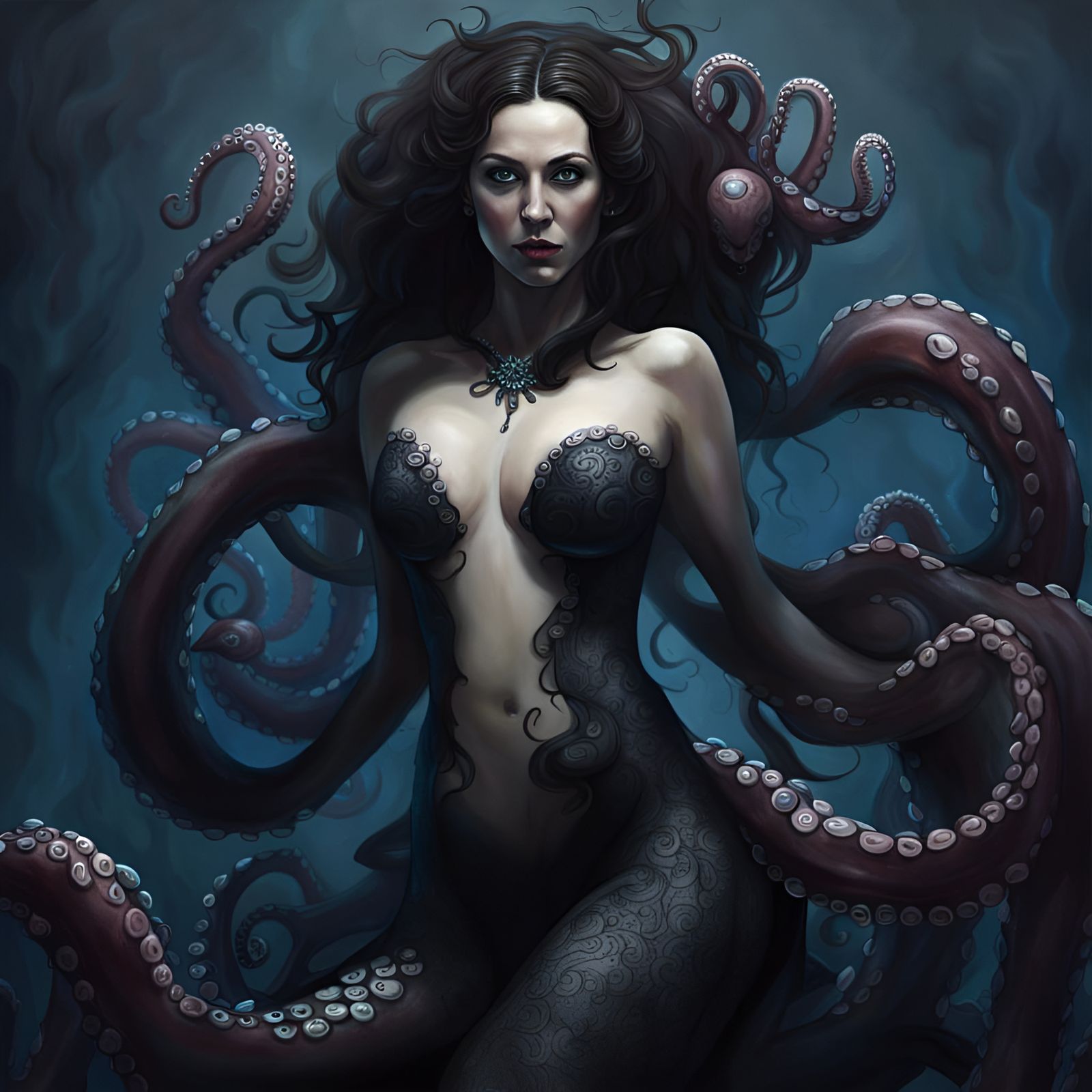 Sanna Marin and Large octopus