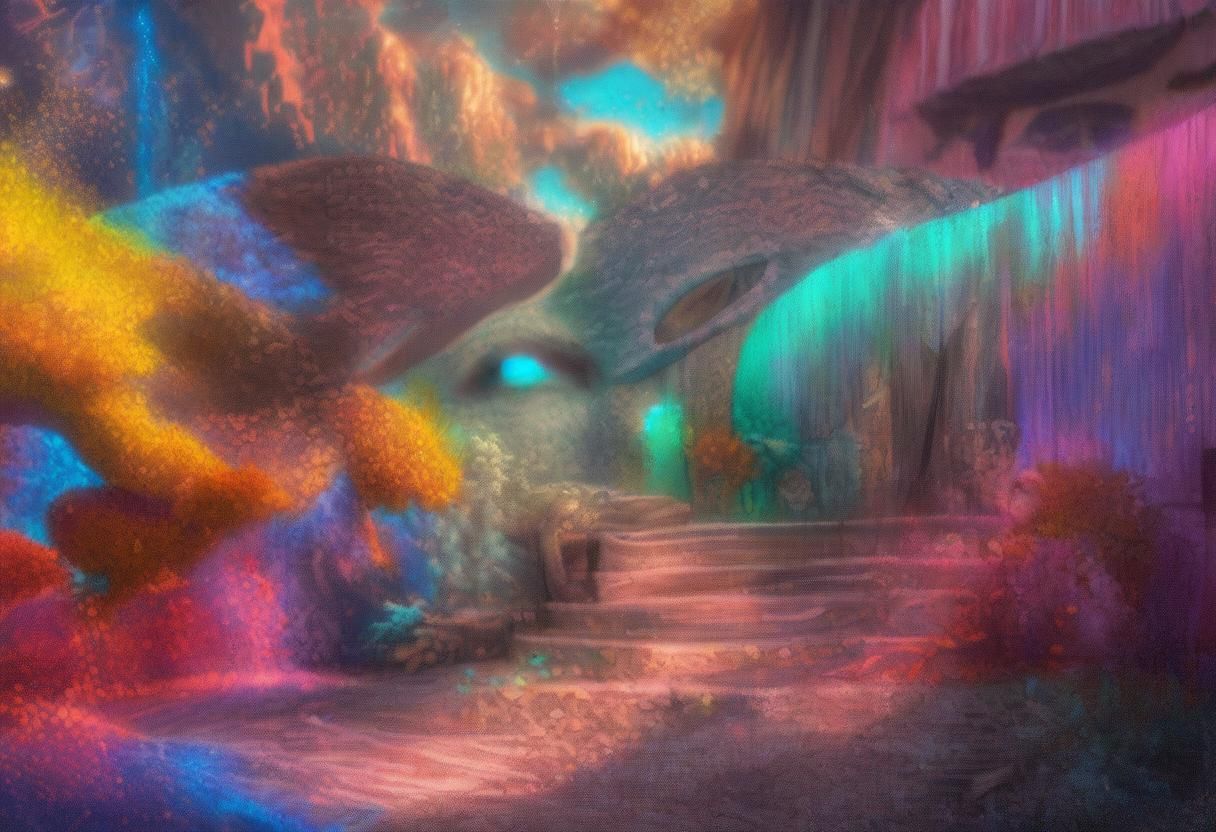 Paths to Interesting Places: Hyperrealistic Splash Art