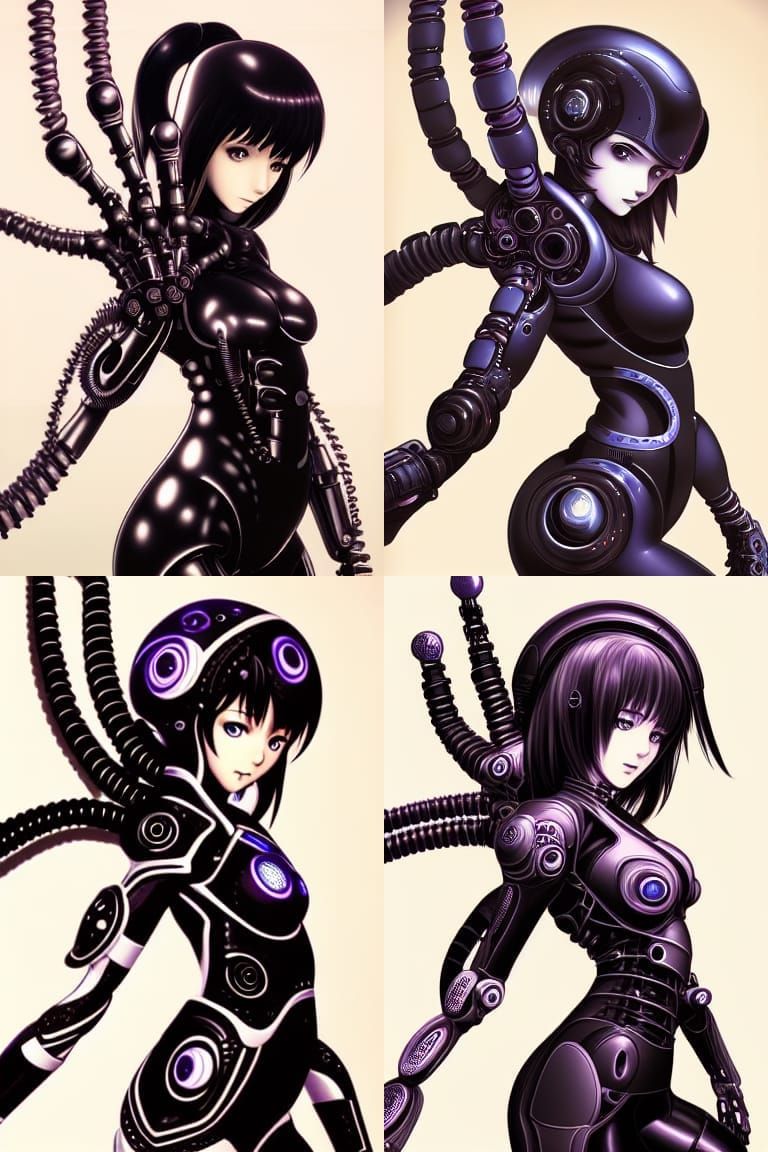 Biomechanical Goddess in a Cosmic Dreamscape