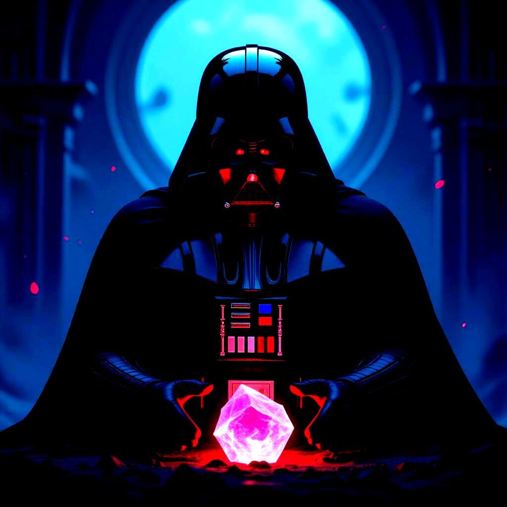 Darth Vader Corrupting a Kyber Crystal