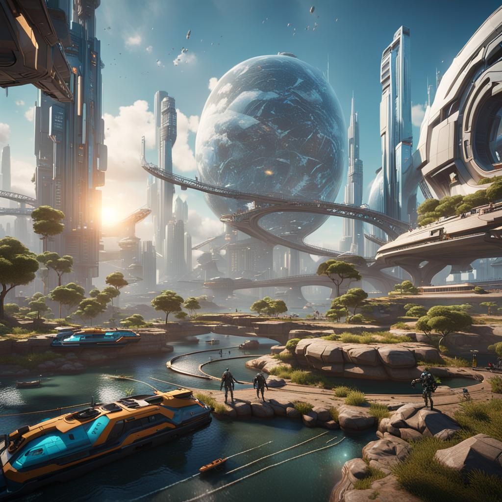 Utopian Future: Harmony of Humans and Technology