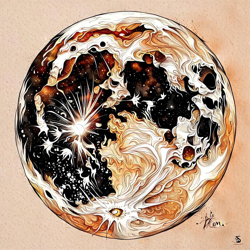 AI Generated Image of the Moon