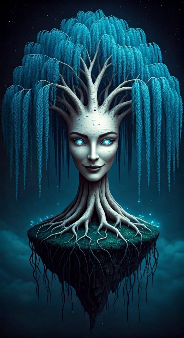 Enchanted Tree Goddess of the Dreamlike Realm