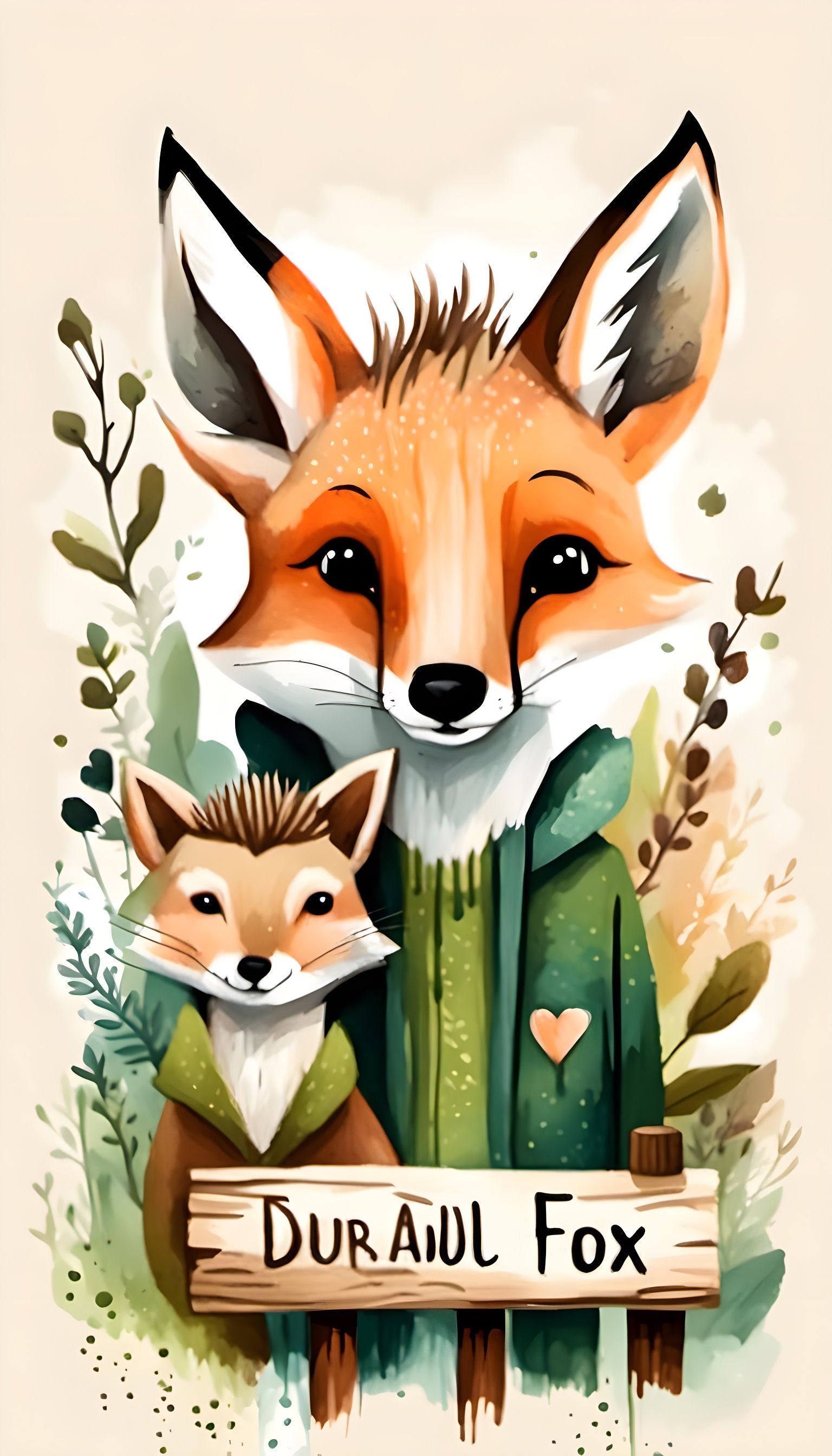 Charming European Wildlife in Earthy Street Art