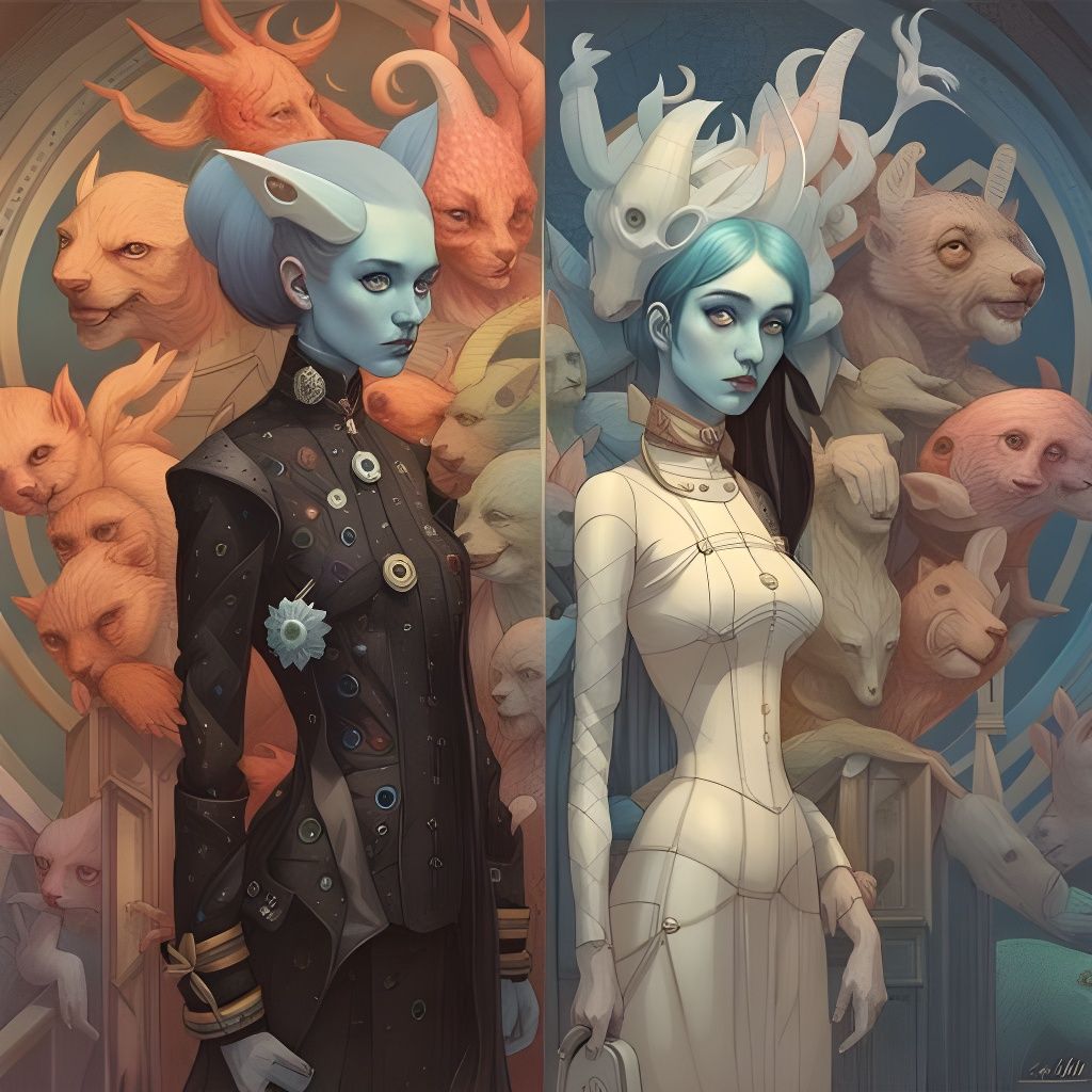 "Anthropomorphic besties"