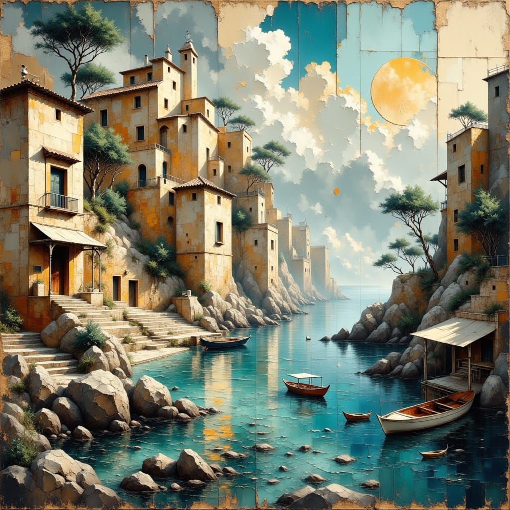 Surreal Spanish Coast on Alien Sea