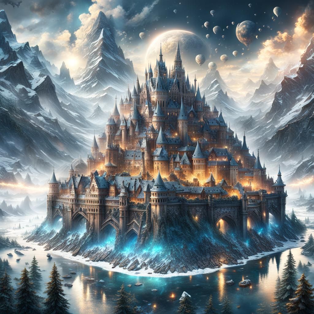 World Breaks into Puzzle Pieces: Digital Matte Painting