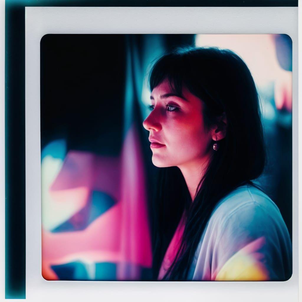 Bright Abstract Portrait Inspired by Allison Hueman