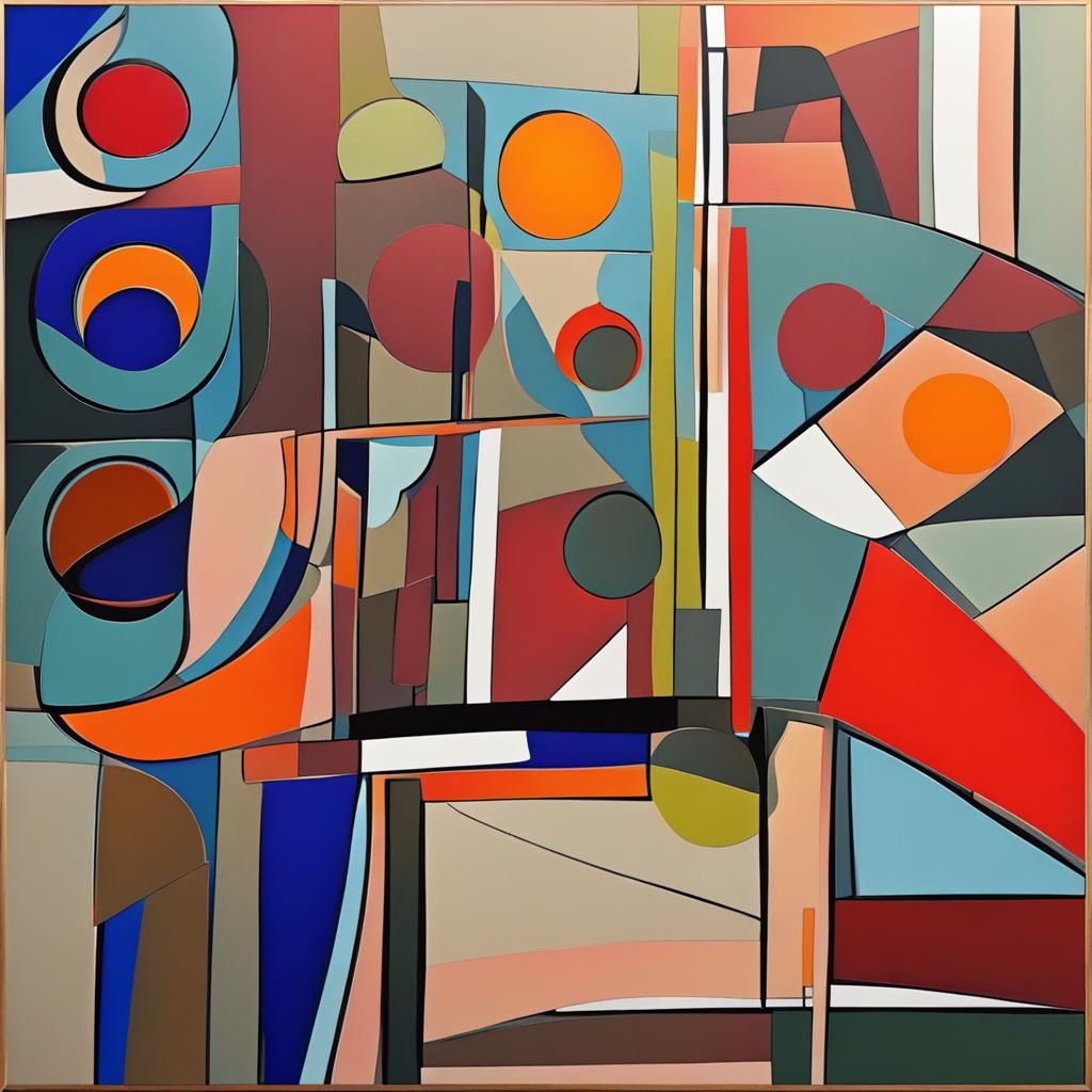 Abstract Art in Complementary Colors