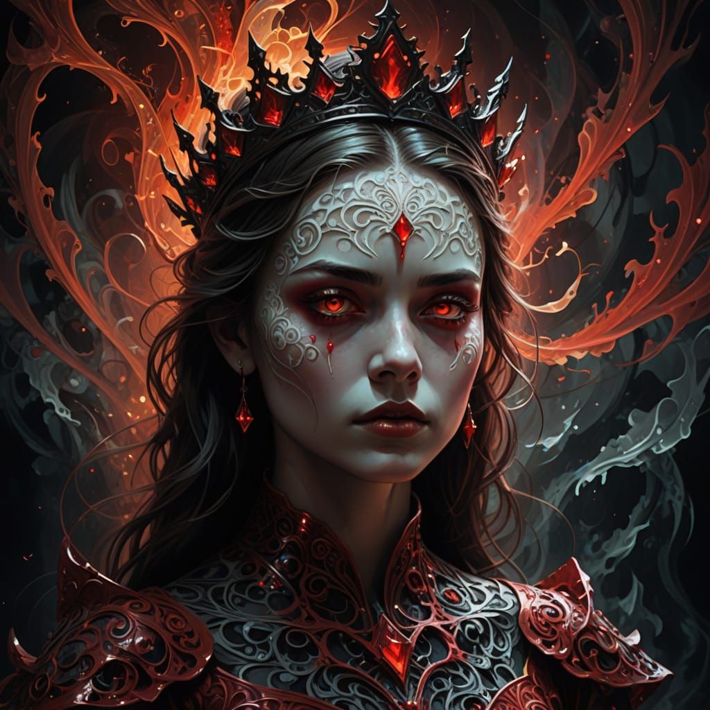 Ethereal Princess in Fractal Darkness