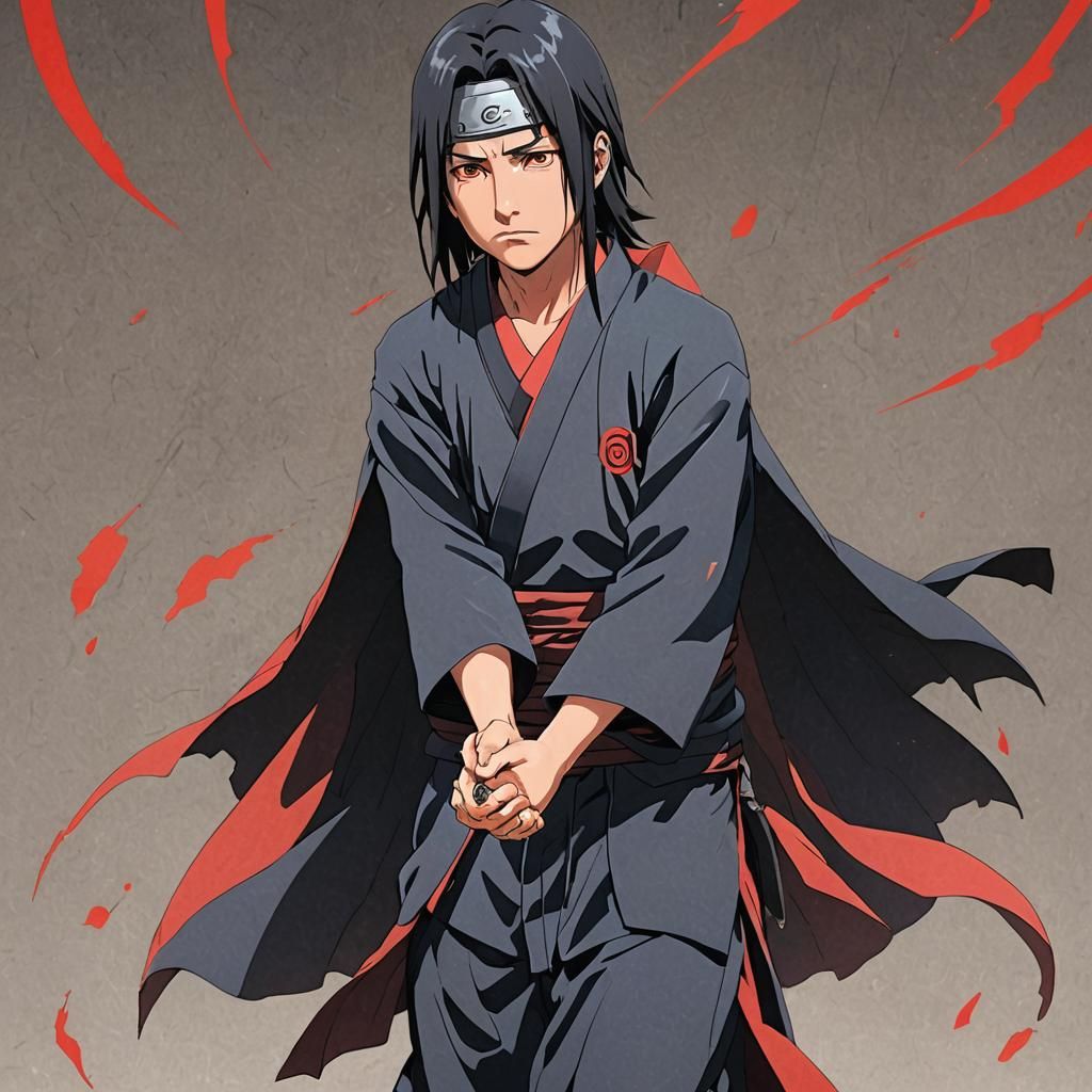 Itachi Manga Scan in Studio Trigger Anime Style
