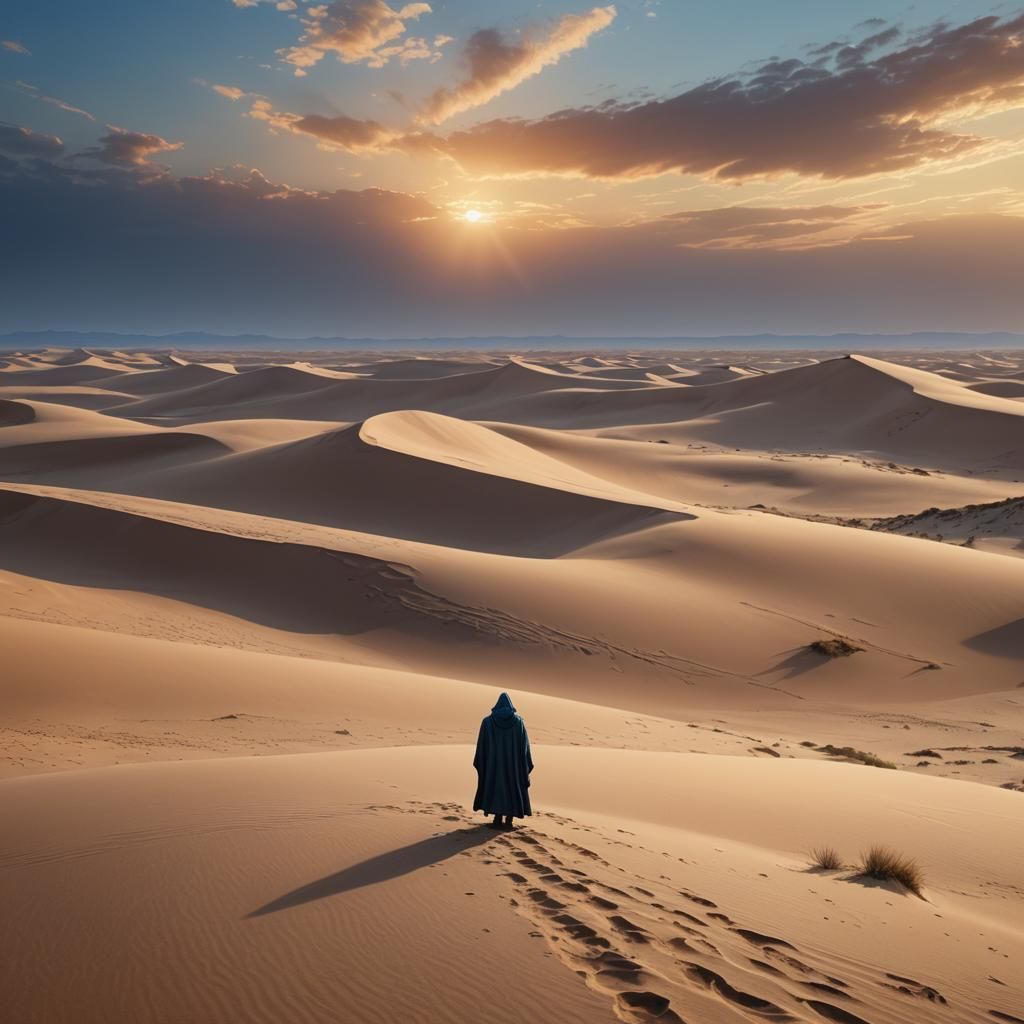 Twin Suns Over Dune Sea: Digital Concept Art