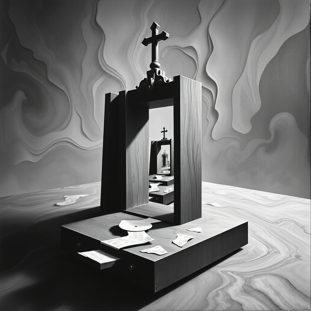 Surreal Op Art Deco Ambient Occlusion Map