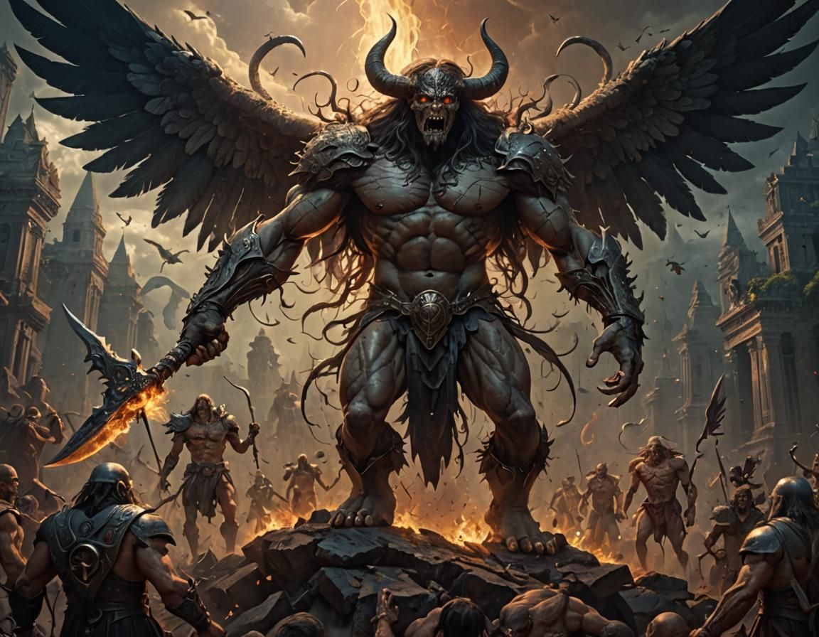 Ancient Nephilim: Dark Fantasy Digital Masterpiece