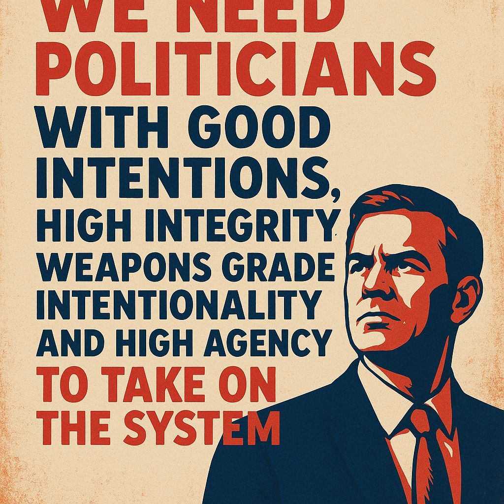 Demand Ethical Politicians with Integrity and Agency