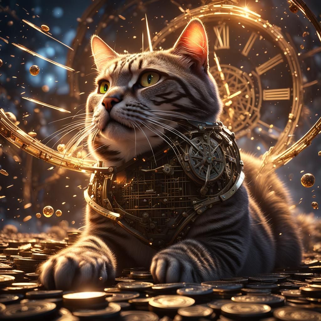 Rebellious Cat Destroys Economy with Sacred Geometry