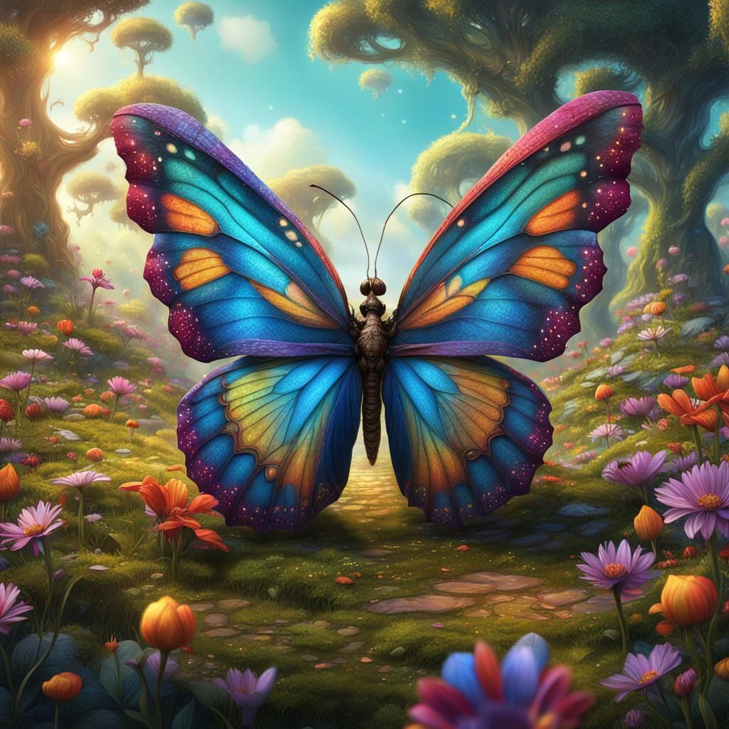 Enchanting Spring Forest with Dancing Fairy