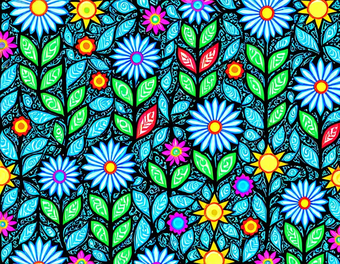Vibrant Tessellations in Geometric Bloom