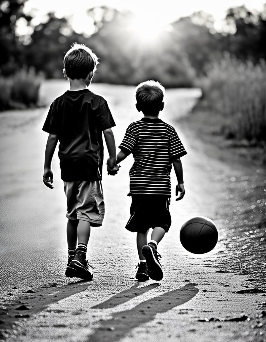 Hyperreal Father and Son: A Moment in Time