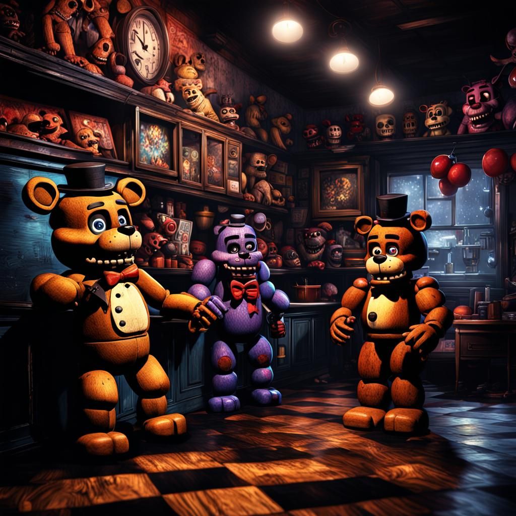 Hyperrealistic Five Nights At Freddys Scene