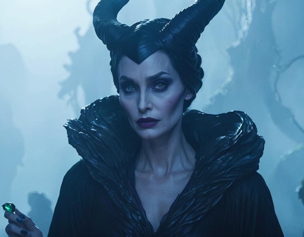 Dramatic Maleficent in Dark Gothic Style