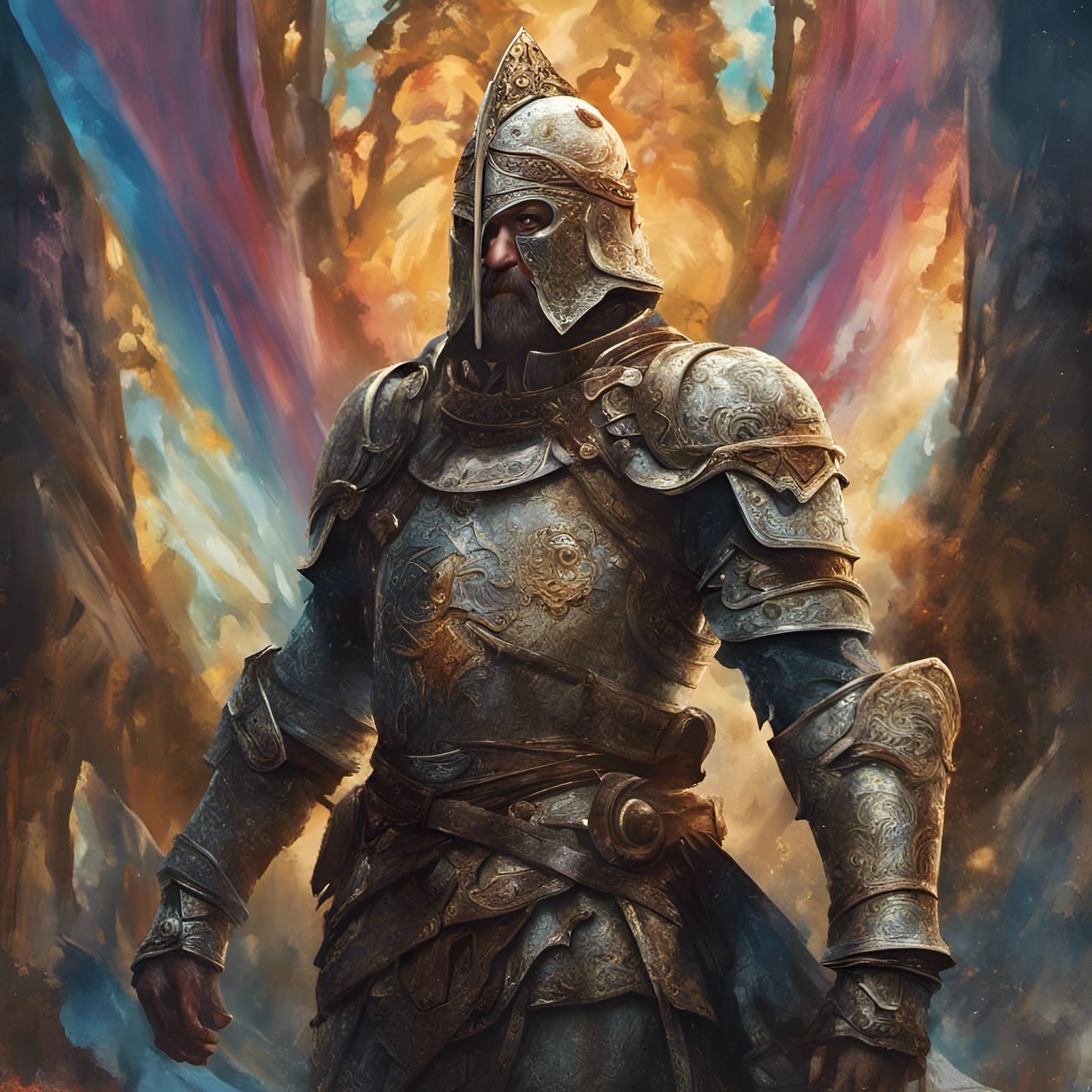 Hyperrealistic Portrait of Sir Galahad