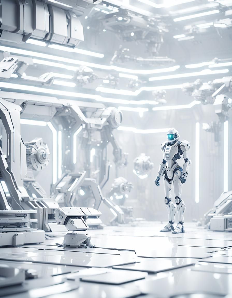 Bitter Lemon Mech in Sci-Fi Cinematic Style