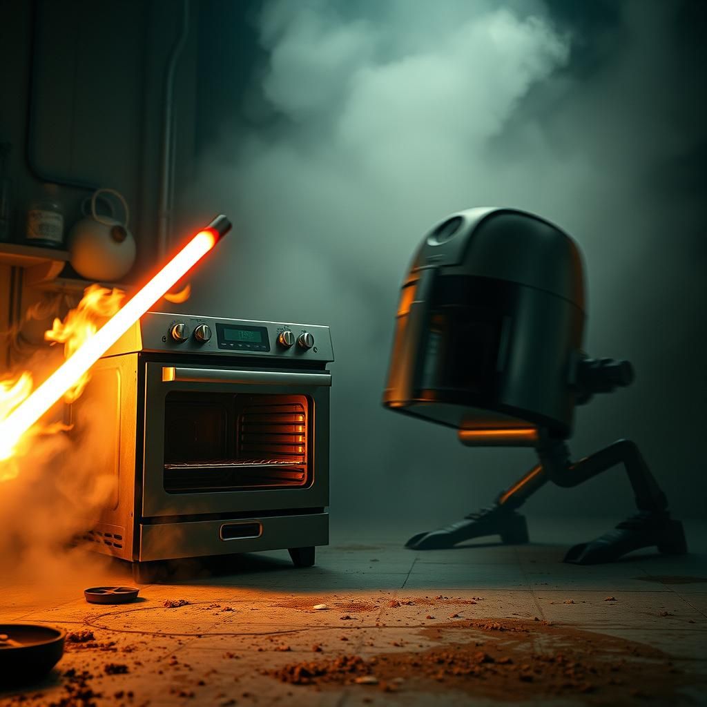Epic Battle: Oven vs Air Fryer in Post-Apocalyptic Kitchen
