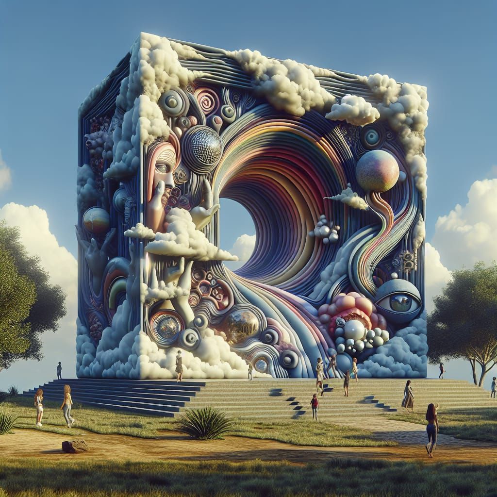 Mirroring Lost Dreams Hiding Found Objects Stretching From H...