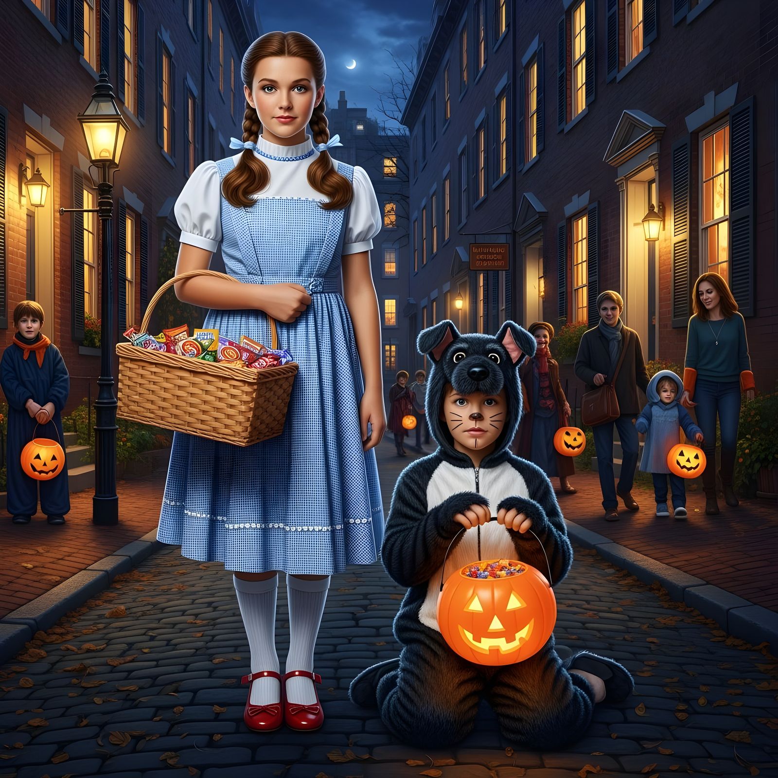 Dorothy and Toto Halloween in Old Boston
