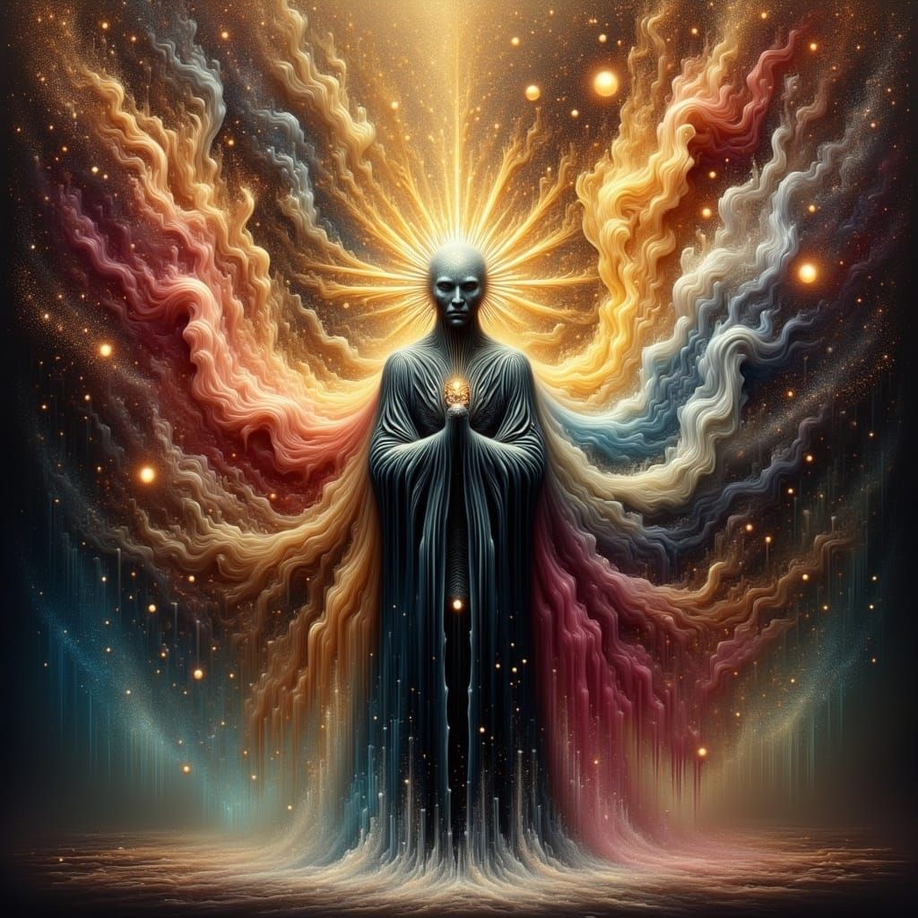 Melting Reality: A Wizard's Surreal Dreamscape