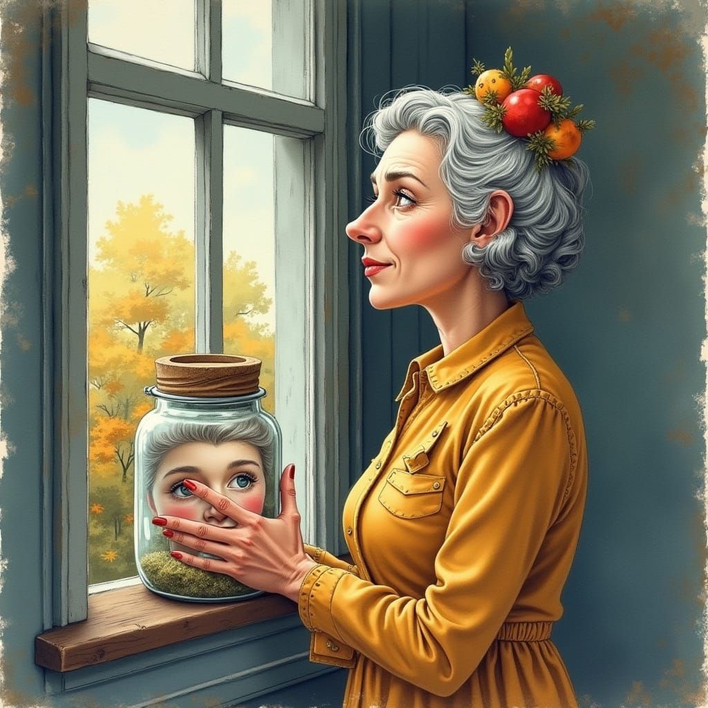 Eleanor Rigby's Whimsical Window Wait