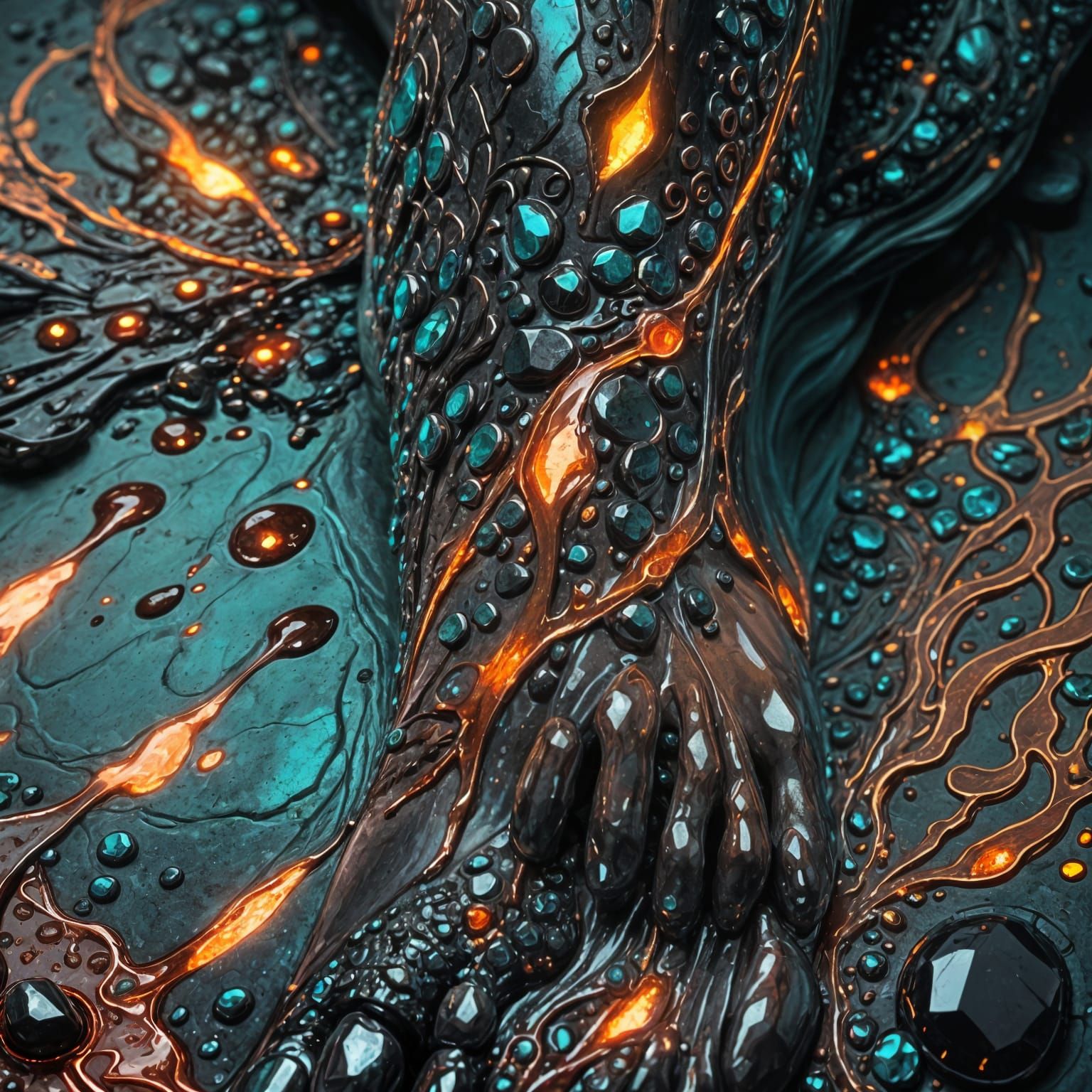 Stone as Blood: Hyperdetailed Concept Art