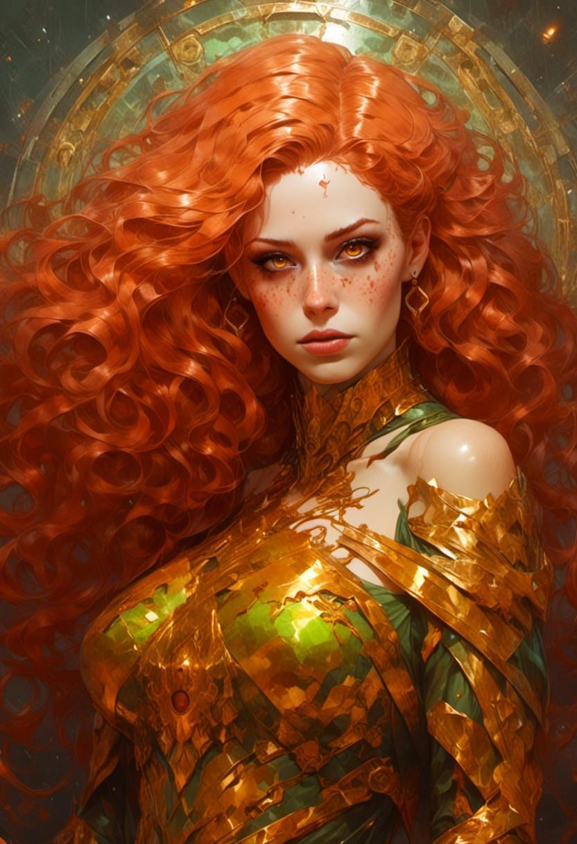 Cyberpunk Vampiress Portrait in 3000 A.D.