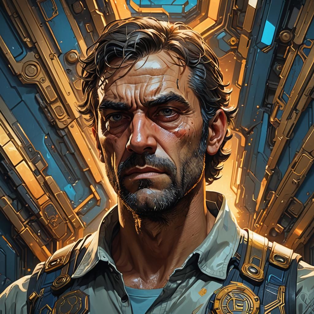 Trevor Phillips Wakes Up: Hyperrealistic Digital Art