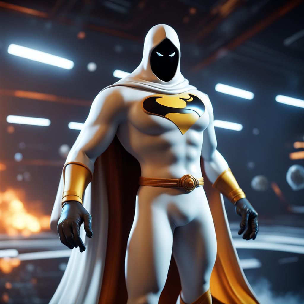 Epic Space Ghost in 3D Game Cinematic Style