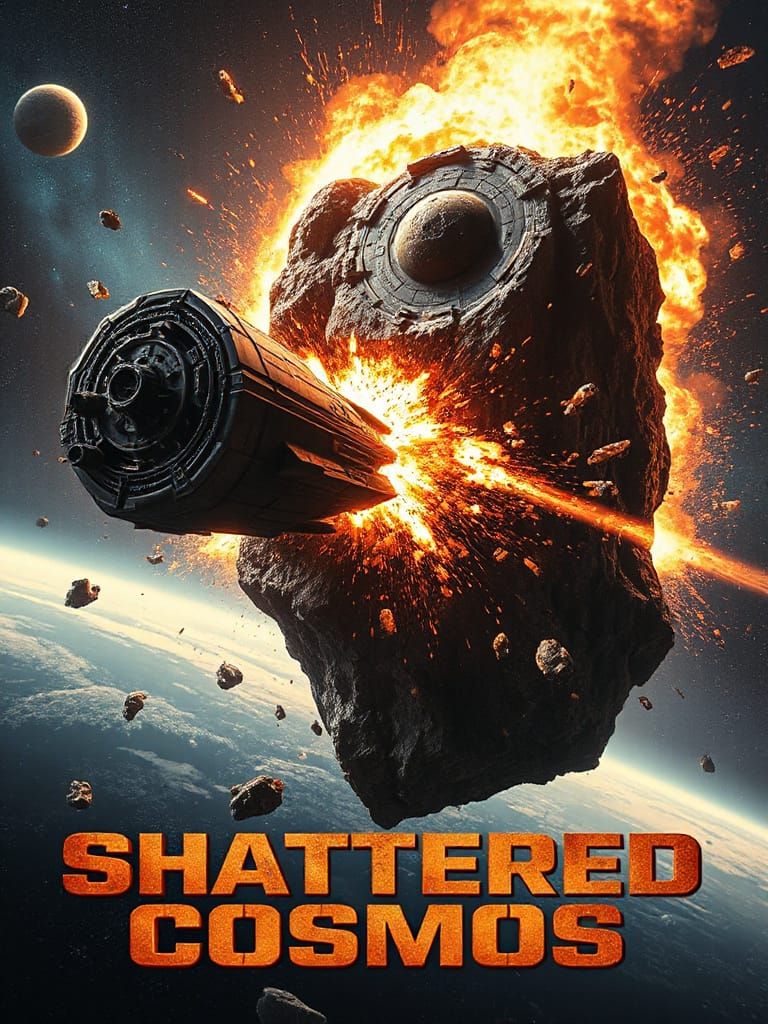 Epic Sci-Fi Catastrophe: Starship vs Asteroid in Hyper-Reali...