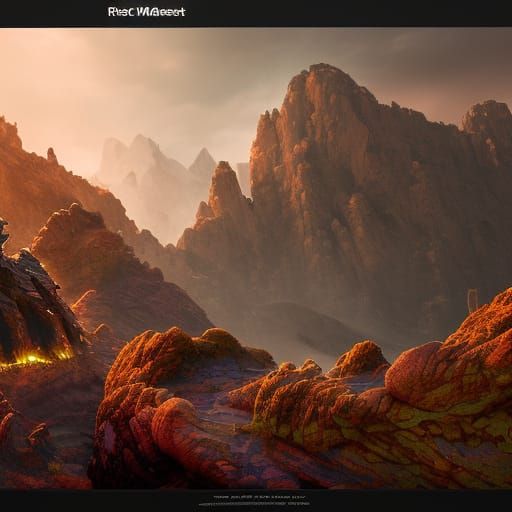 Detailed Rock Monster Concept Art