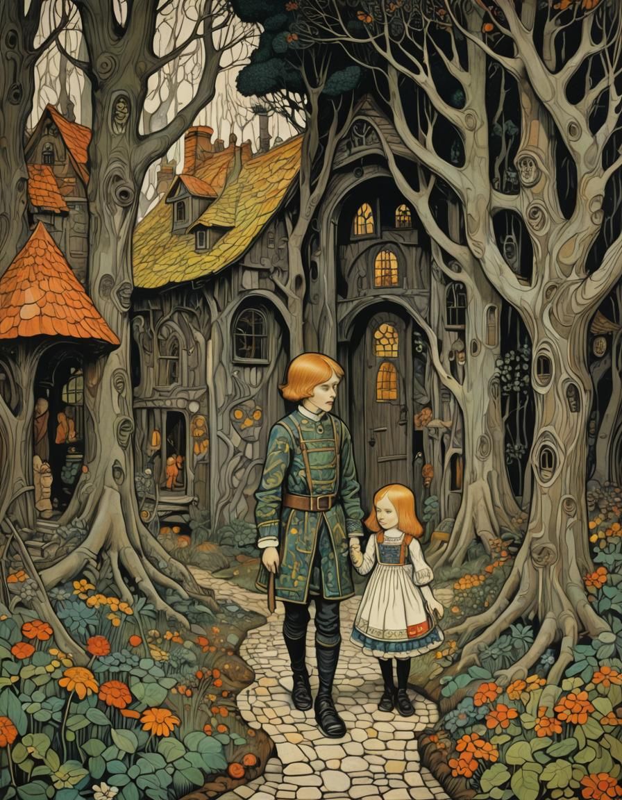 Hansel and Gretel in Strong Colors