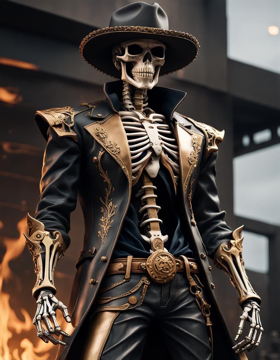 Skeleton cowboy