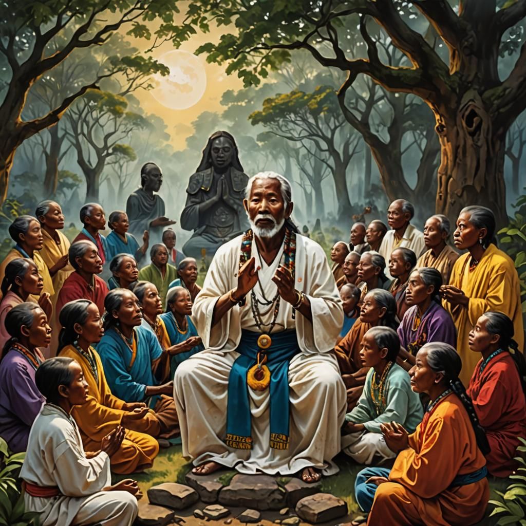 Chanting to Ancestors: A Spiritual Gathering