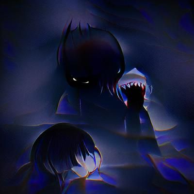 Abstract Fear of the Dark Illustration