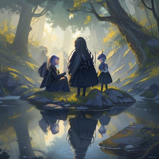 Fantasy Art: Friends' Reflections Reveal Aged Selves by Rive...