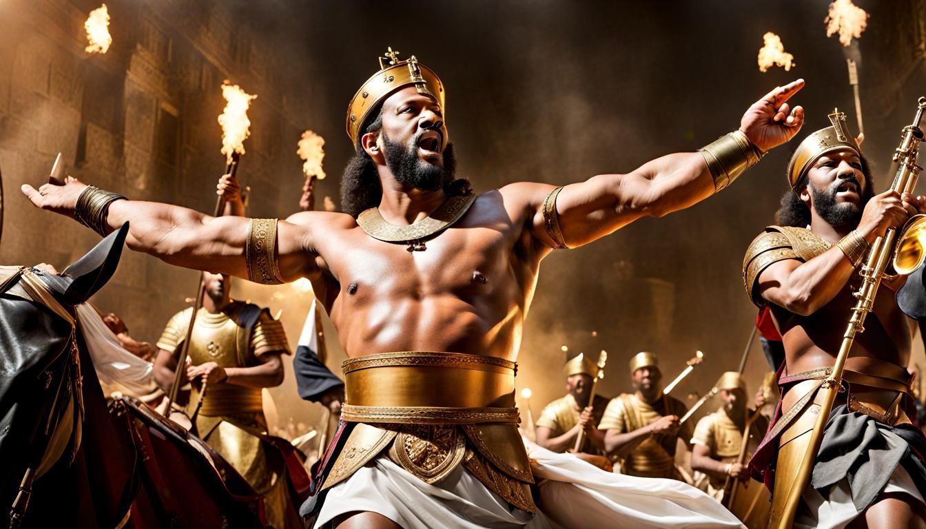 David Dances Before the Ark: Biblical Procession