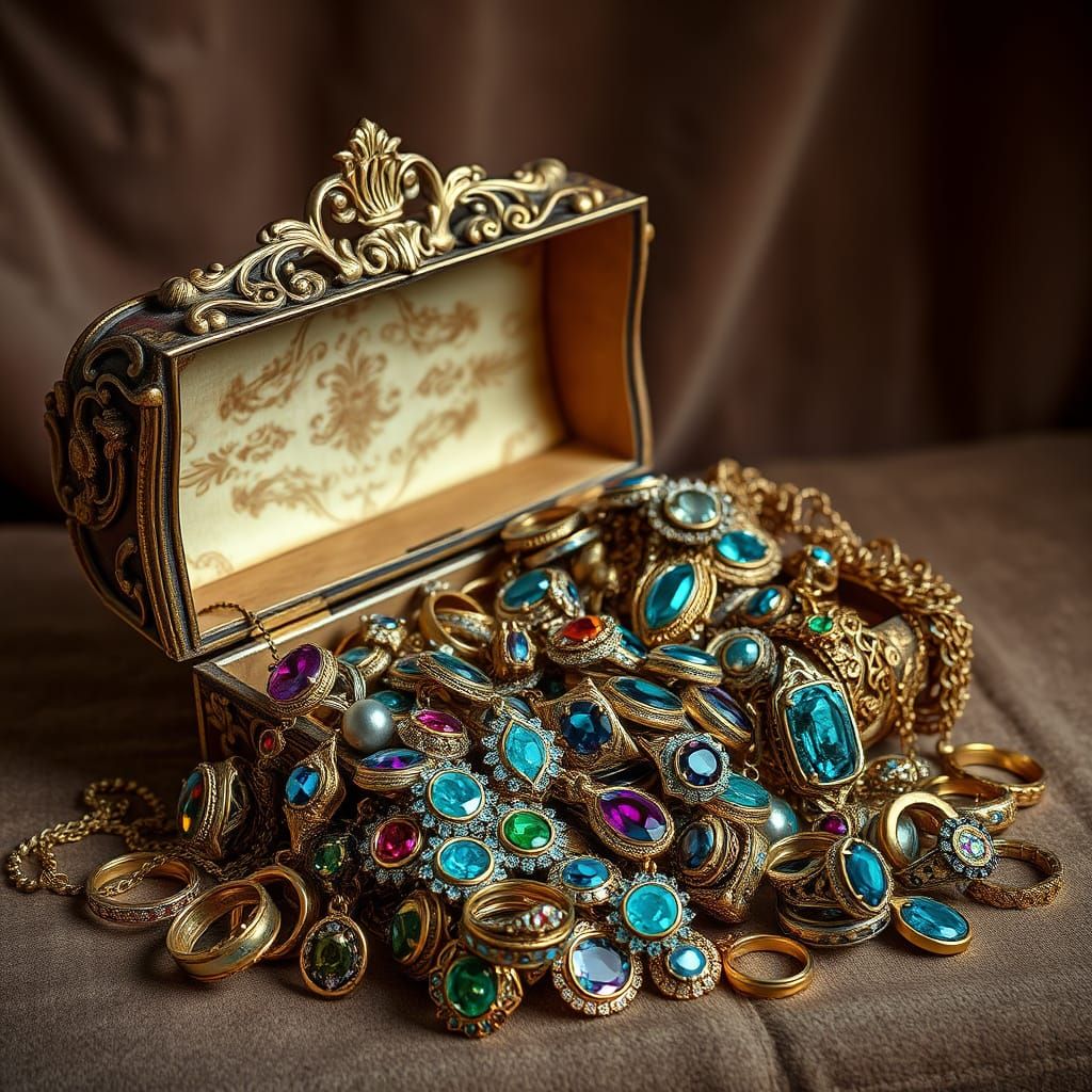 Luxurious Jewelry Box Unveiled in Hyperrealistic Splendor