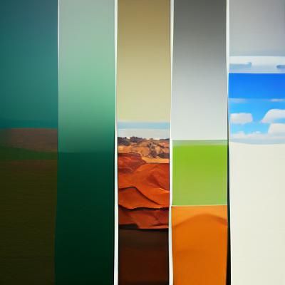 Minimalist Australian Landscape with Smooth Color Palette