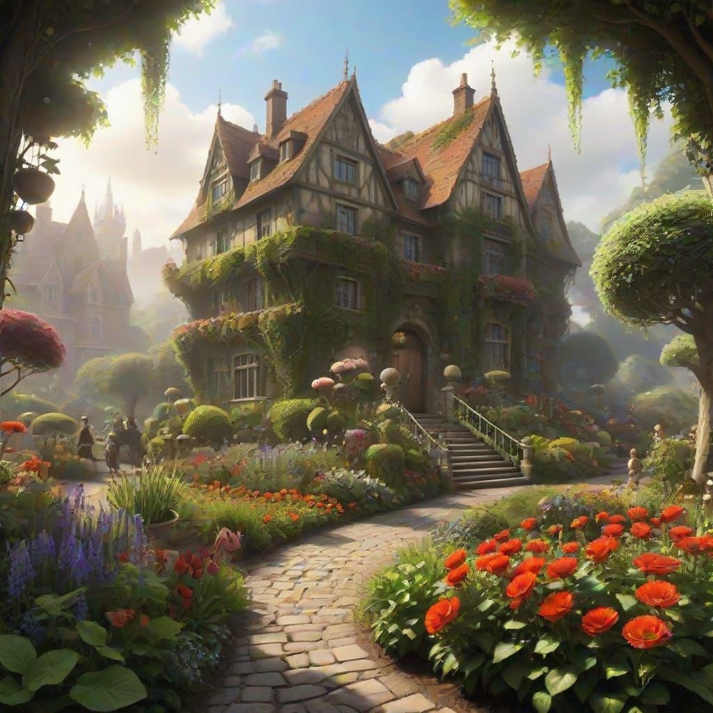 Retro-Futuristic Celebration in a Vibrant Digital Landscape