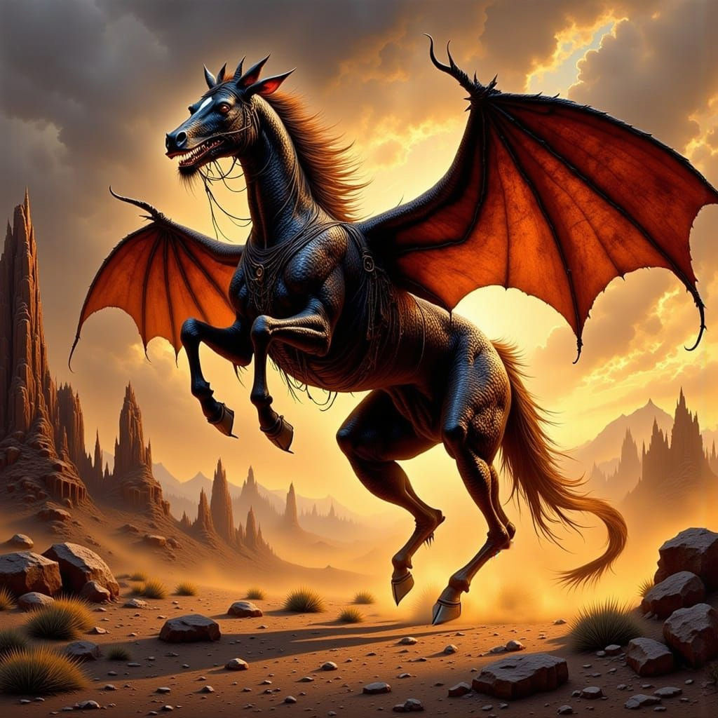 Dragon Breaths Fire on Old West Town